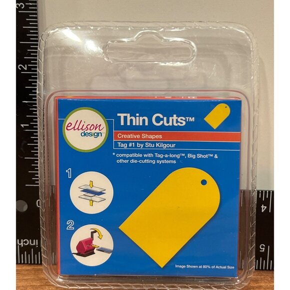 Sizzix 22227 Ellison Design Thin Cuts Creative Shapes Tag #1 By Stu Kilgour - Picture 2 of 2